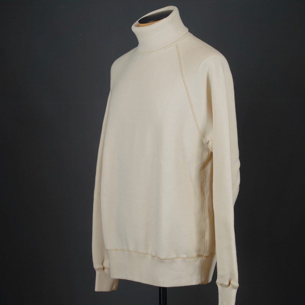 Loop & Weft Roll Neck Sweatshirt LCS1006 - Ivory