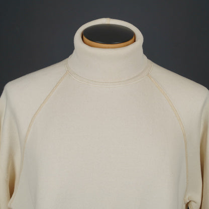 Loop & Weft Roll Neck Sweatshirt LCS1006 - Ivory