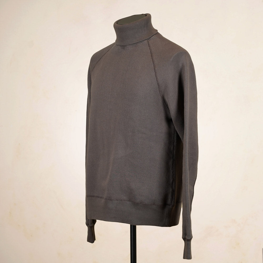 Loop & Weft Roll Neck Sweatshirt LCS1006 - Black