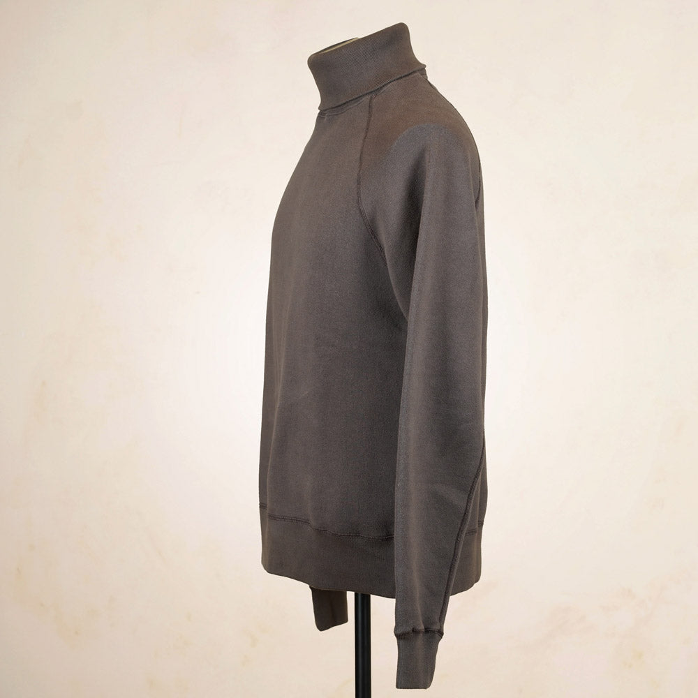 Loop & Weft Roll Neck Sweatshirt LCS1006 - Black