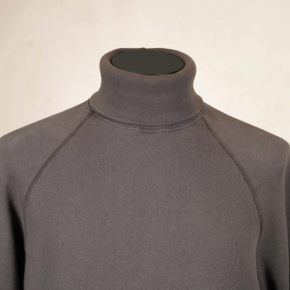 Loop & Weft Roll Neck Sweatshirt LCS1006 - Black