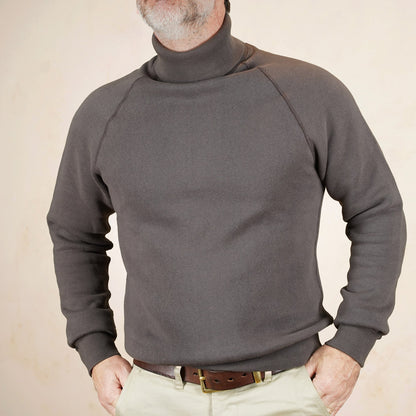 Loop & Weft Roll Neck Sweatshirt LCS1006 - Black