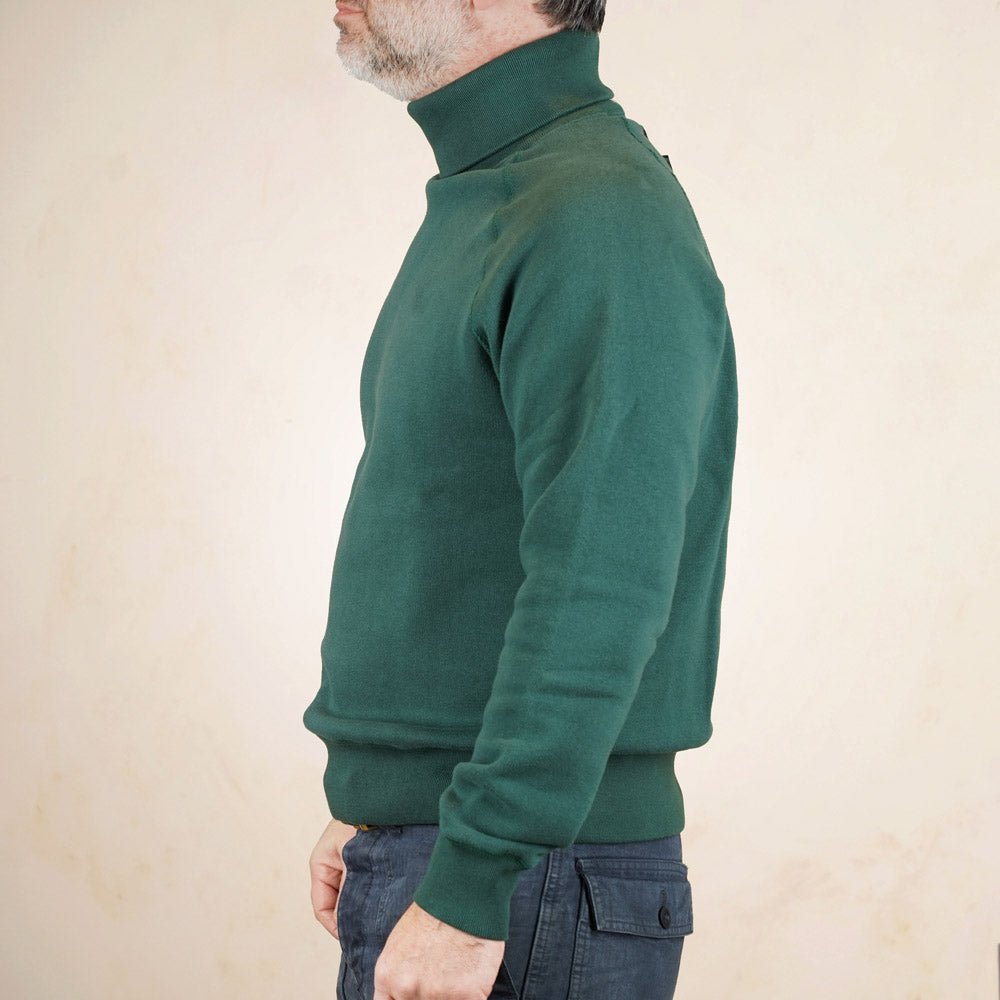 Loop & Weft Roll Neck Sweatshirt LCS1006 - Green