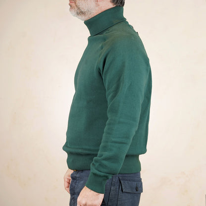 Loop & Weft Roll Neck Sweatshirt LCS1006 - Green