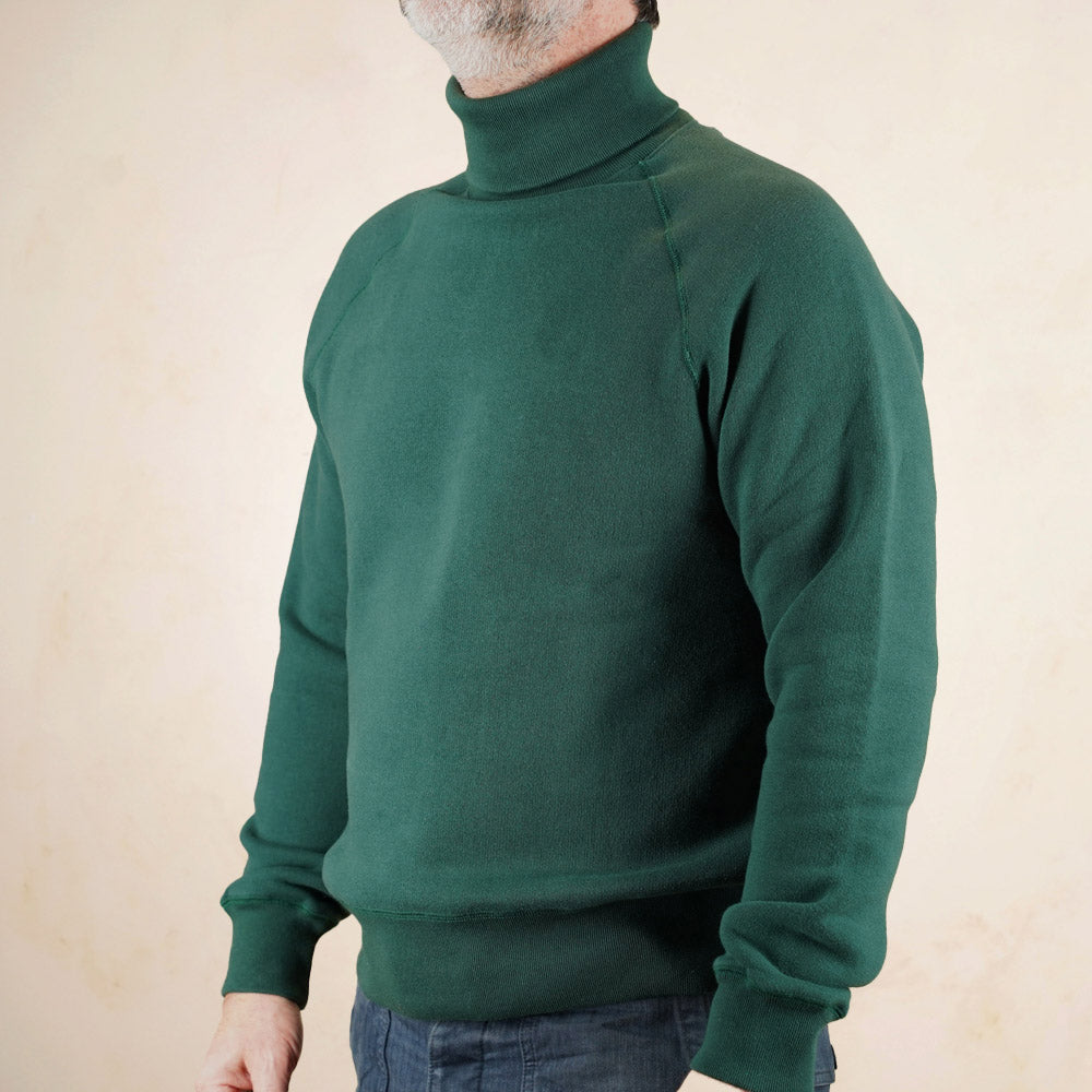 Loop & Weft Roll Neck Sweatshirt LCS1006 - Green