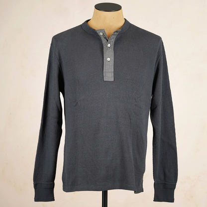 Loop & Weft Thermal Henley Neck LRH1041 - Black