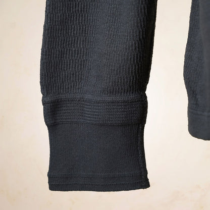 Loop & Weft Thermal Henley Neck LRH1041 - Black