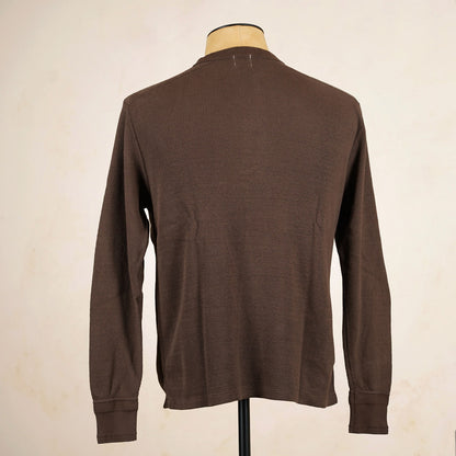 Loop & Weft Thermal Henley Neck LRH1041 - Brown