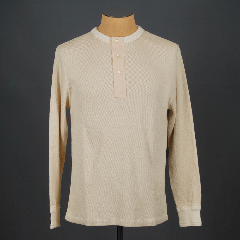 Loop & Weft Thermal Henley Neck LRH1041 - Ivory