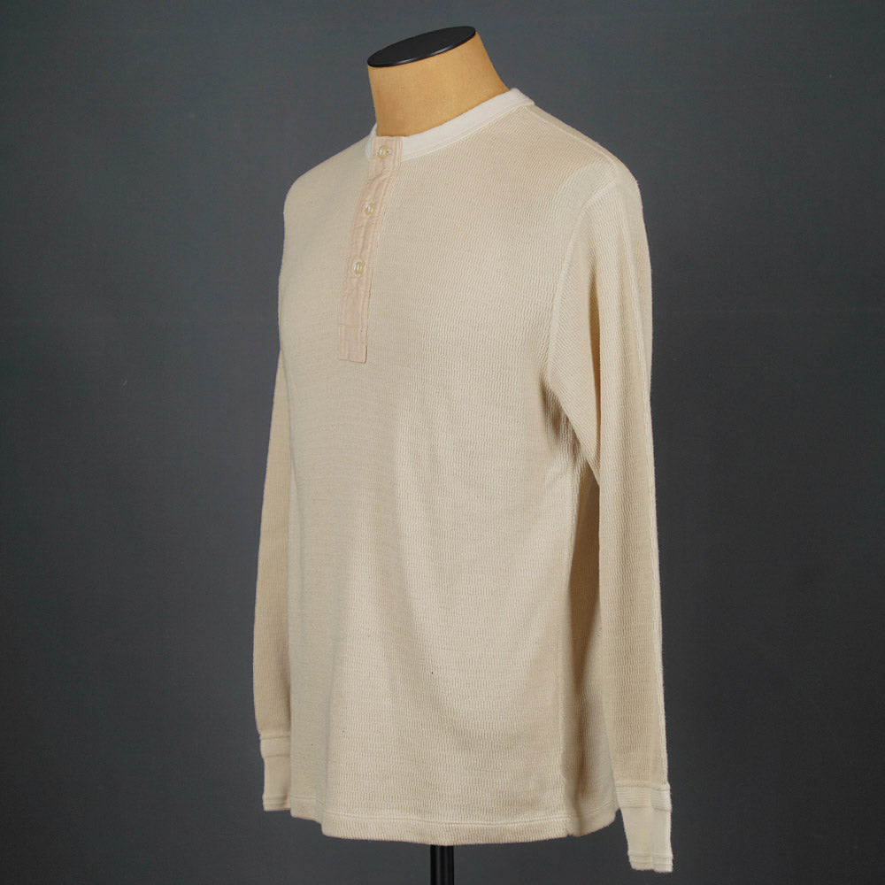 Loop & Weft Thermal Henley Neck LRH1041 - Ivory