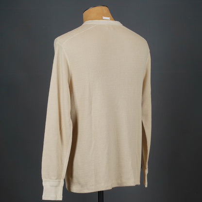 Loop & Weft Thermal Henley Neck LRH1041 - Ivory
