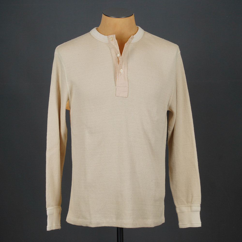 Loop & Weft Thermal Henley Neck LRH1041 - Ivory
