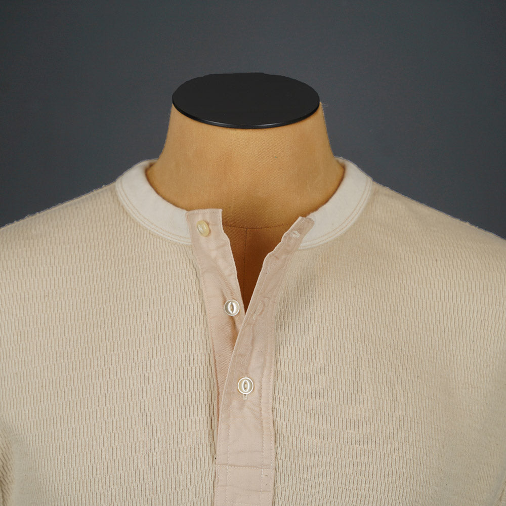 Loop & Weft Thermal Henley Neck LRH1041 - Ivory