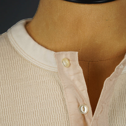 Loop & Weft Thermal Henley Neck LRH1041 - Ivory