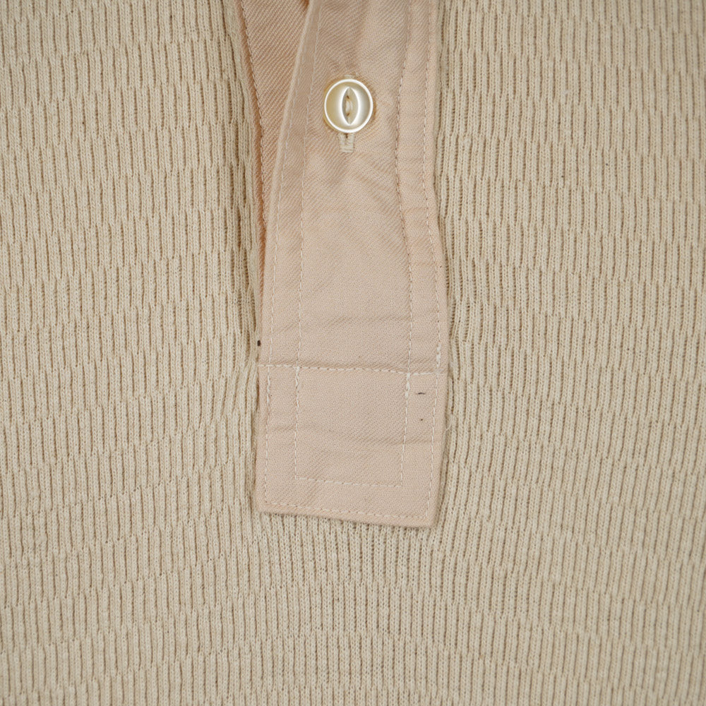 Loop & Weft Thermal Henley Neck LRH1041 - Ivory