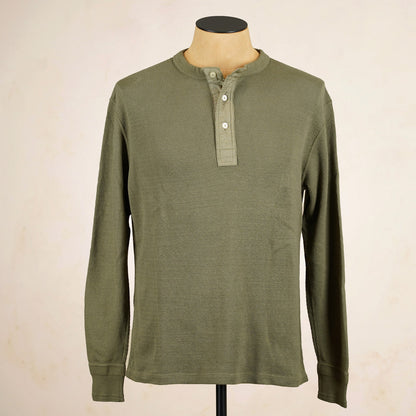 Loop & Weft Thermal Henley Neck LRH1041 - Olive