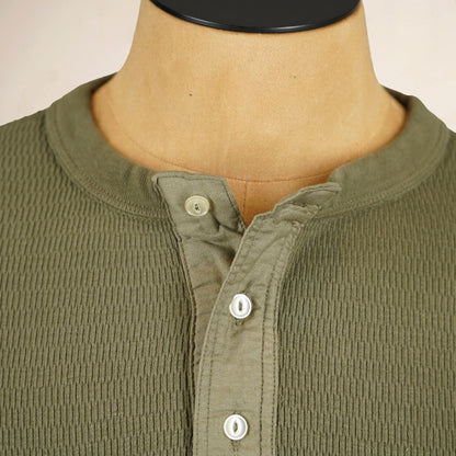 Loop & Weft Thermal Henley Neck LRH1041 - Olive