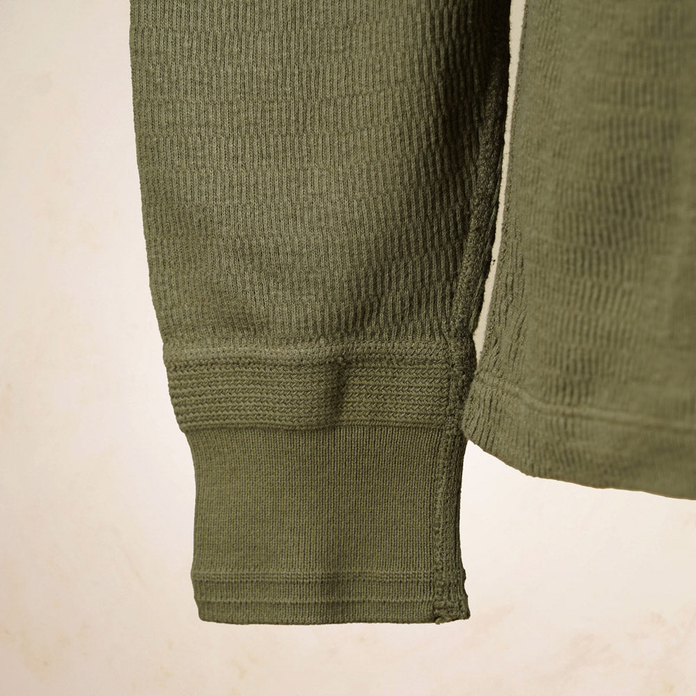 Loop & Weft Thermal Henley Neck LRH1041 - Olive