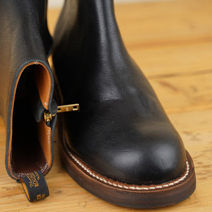 Casper Boots - Black Vachetta Leather