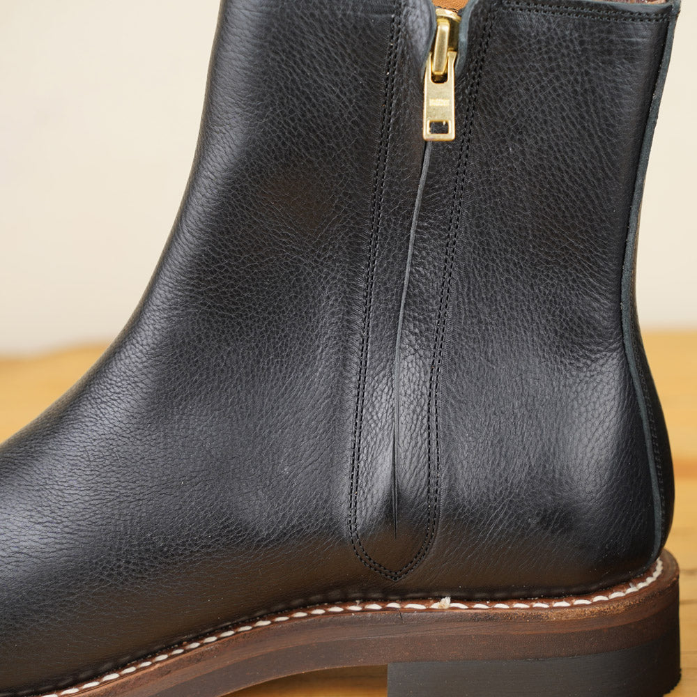 Casper Boots - Black Vachetta Leather