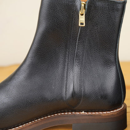 Casper Boots - Black Vachetta Leather