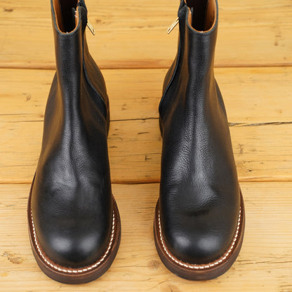 Casper Boots - Black Vachetta Leather