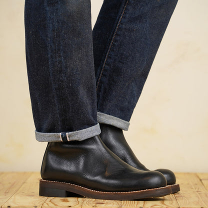 Casper Boots - Black Vachetta Leather