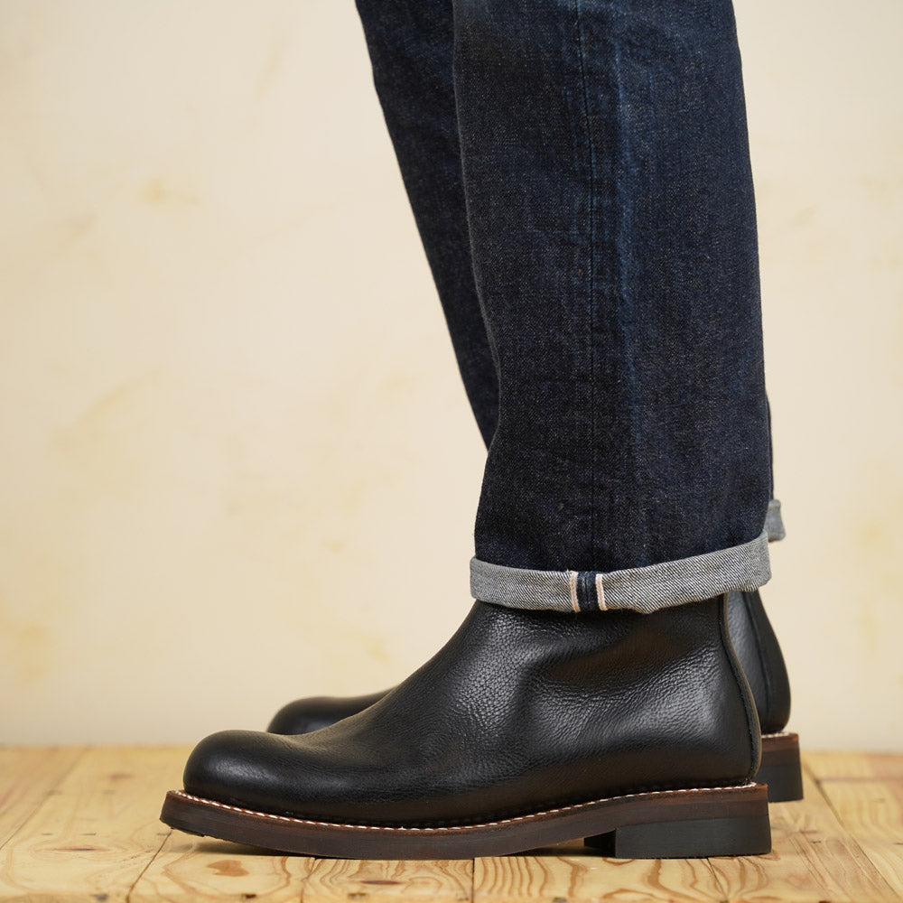 Casper Boots - Black Vachetta Leather