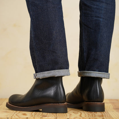 Casper Boots - Black Vachetta Leather