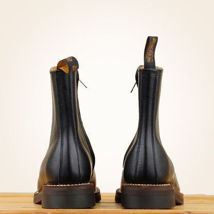 Casper Boots - Black Vachetta Leather