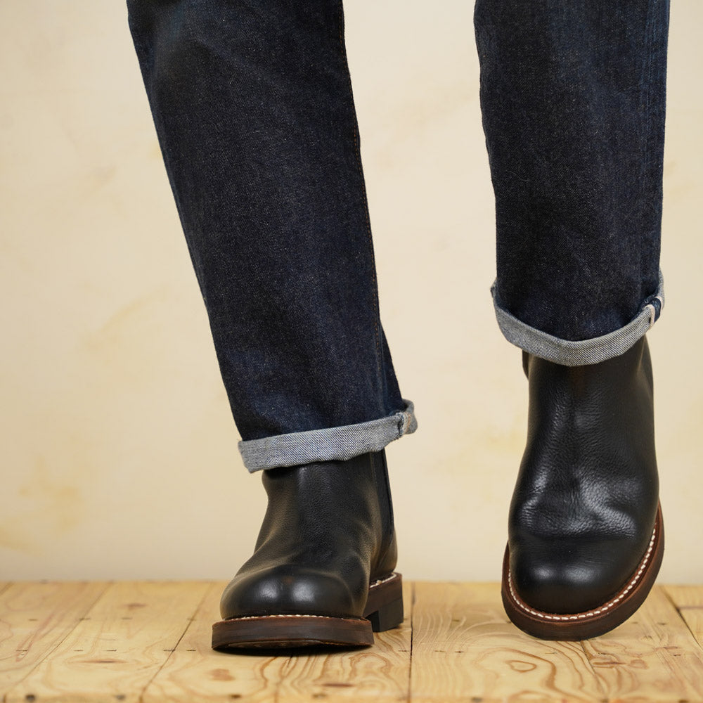 Casper Boots - Black Vachetta Leather