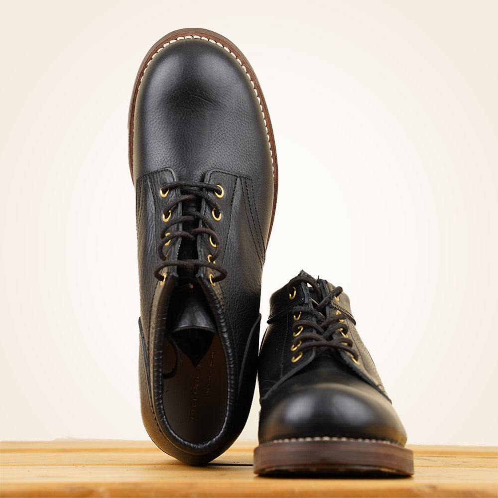 Rolling Dub Trio Coupen Boots - Black Vachetta Leather