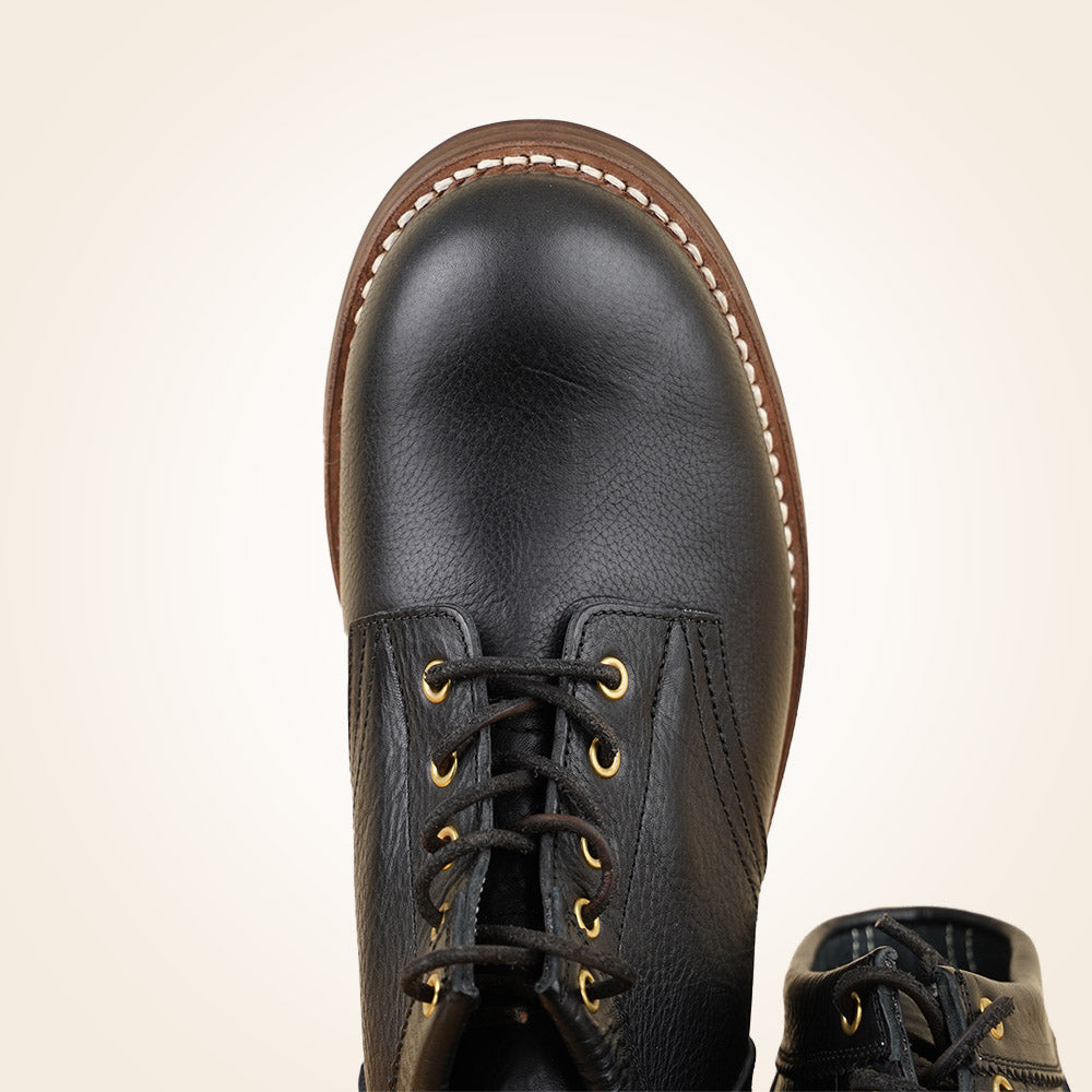 Rolling Dub Trio Coupen Boots - Black Vachetta Leather
