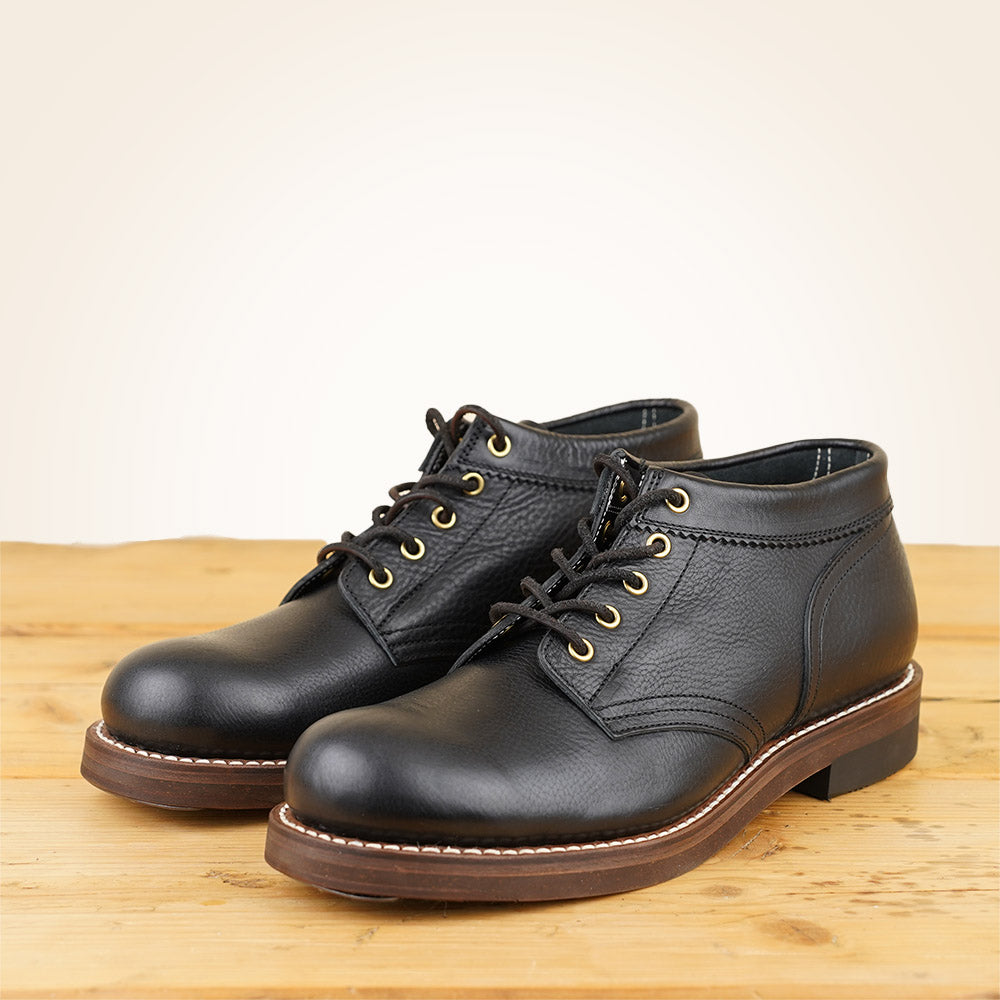 Rolling Dub Trio Coupen Boots - Black Vachetta Leather