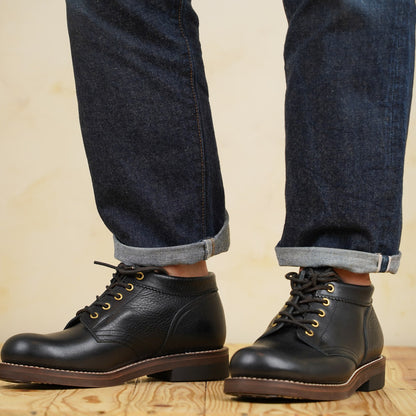 Rolling Dub Trio Coupen Boots - Black Vachetta Leather