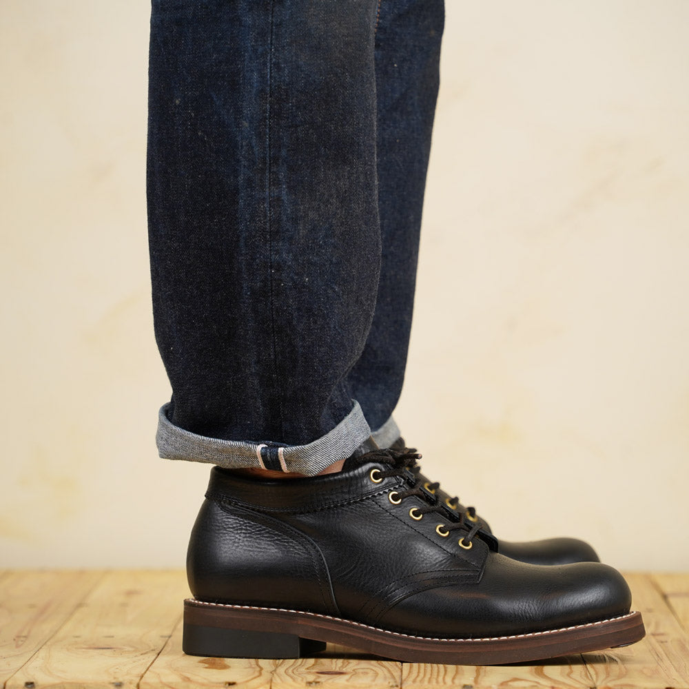 Rolling Dub Trio Coupen Boots - Black Vachetta Leather