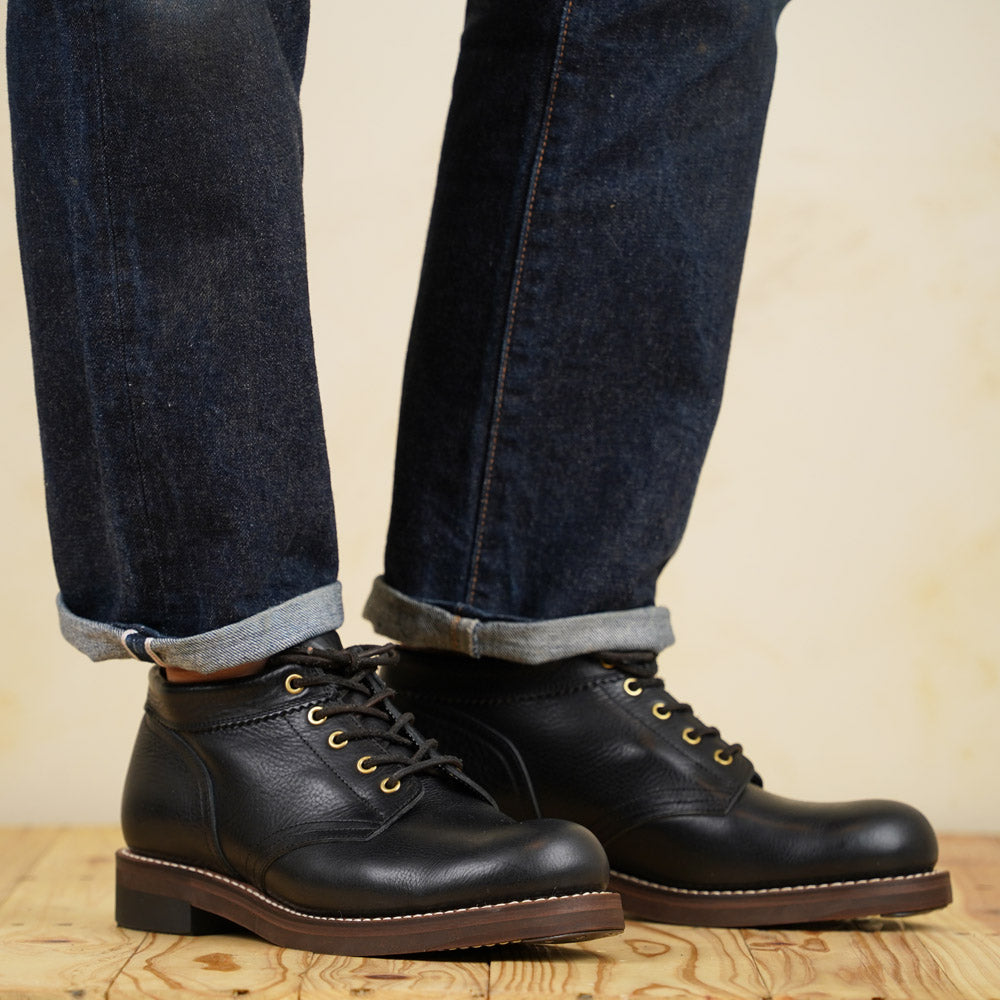 Rolling Dub Trio Coupen Boots - Black Vachetta Leather