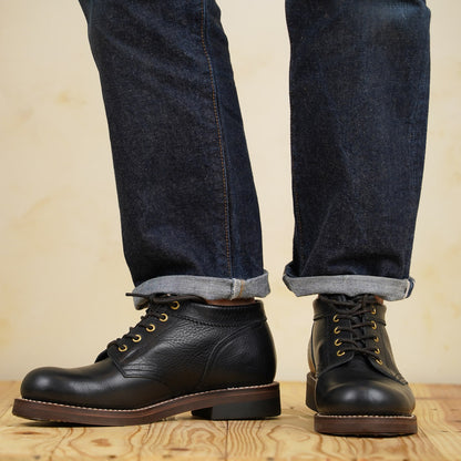 Rolling Dub Trio Coupen Boots - Black Vachetta Leather