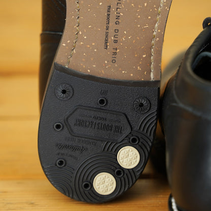 Rolling Dub Trio Coupen Boots - Black Kobe Shrink Leather