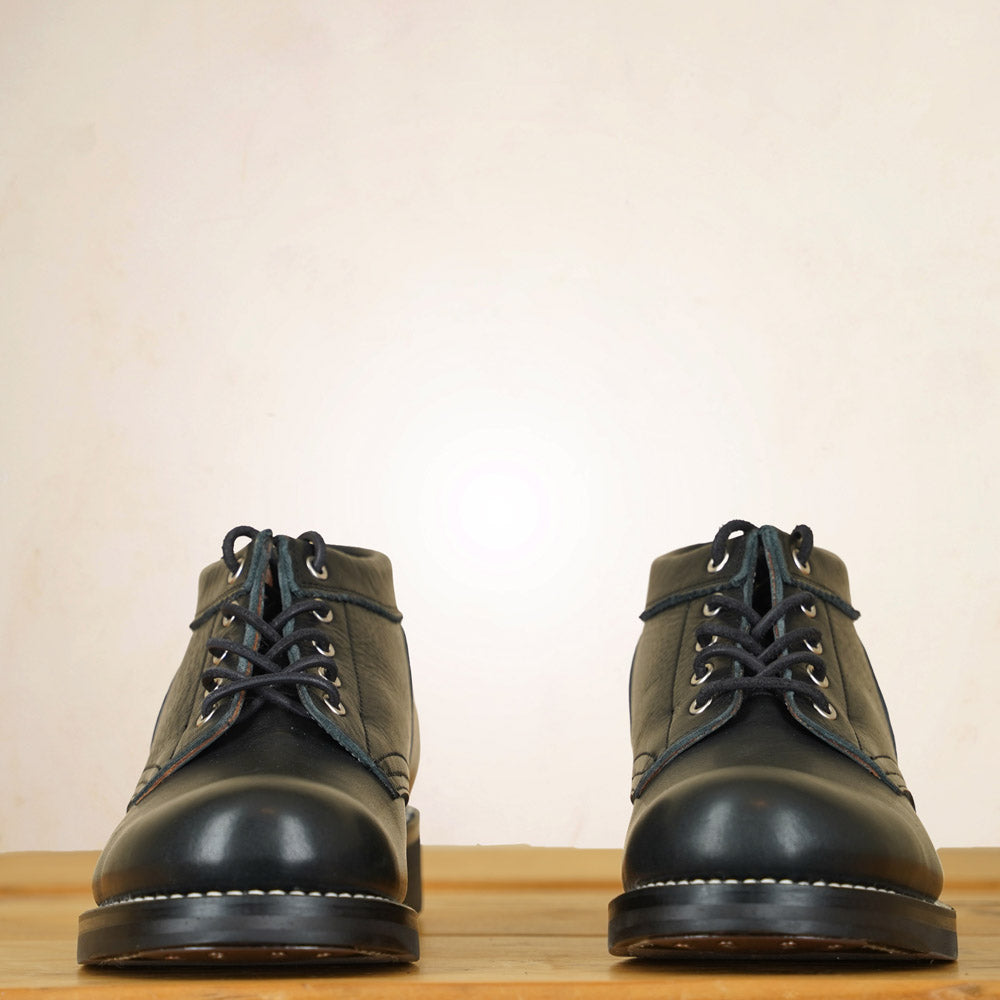 Rolling Dub Trio Coupen Boots - Black Kobe Shrink Leather