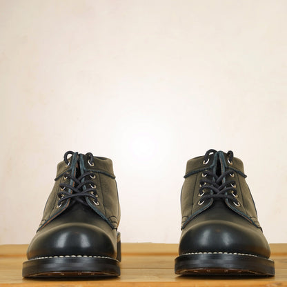 Rolling Dub Trio Coupen Boots - Black Kobe Shrink Leather