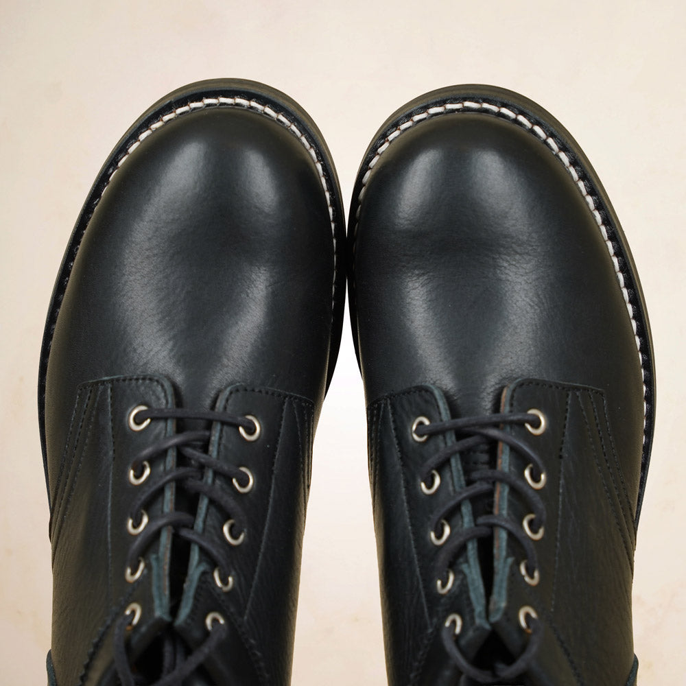 Rolling Dub Trio Coupen Boots - Black Kobe Shrink Leather