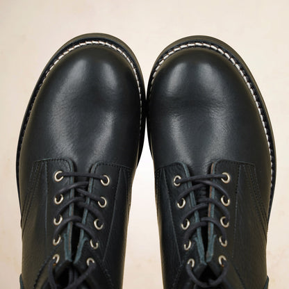 Rolling Dub Trio Coupen Boots - Black Kobe Shrink Leather