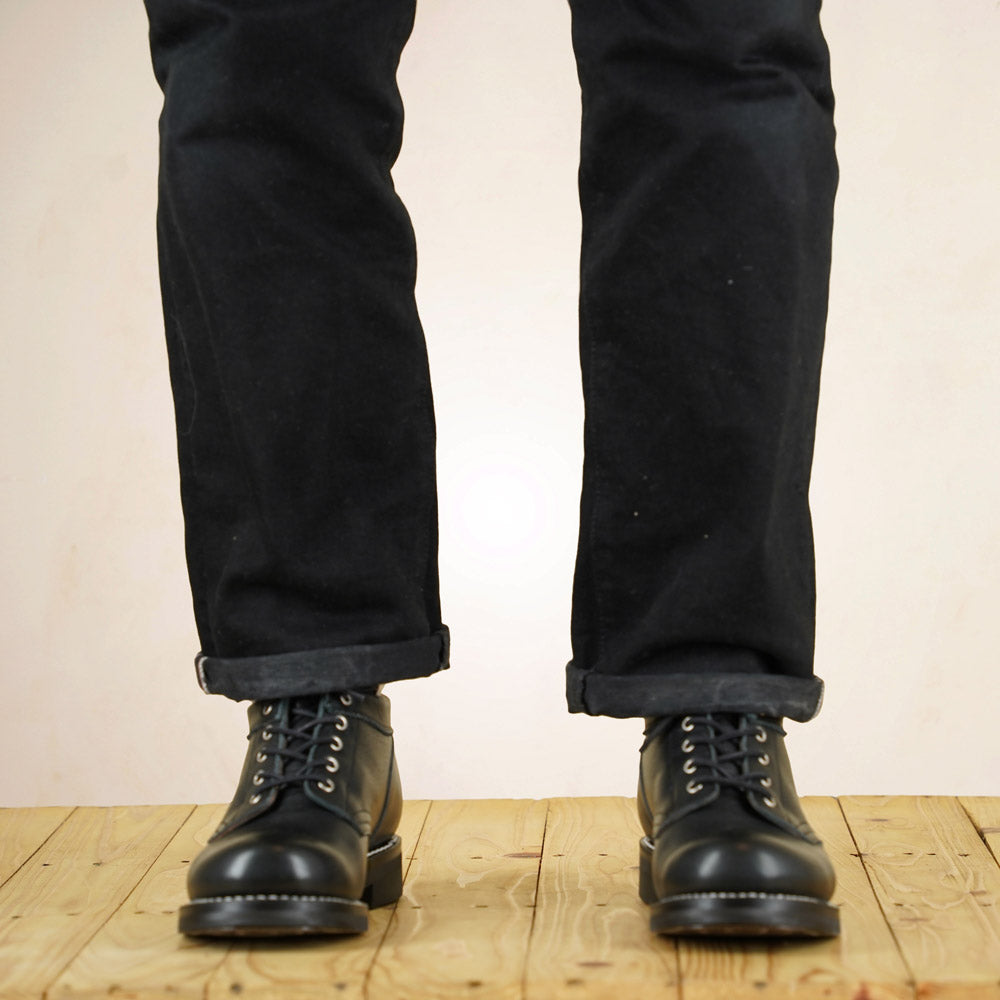 Rolling Dub Trio Coupen Boots - Black Kobe Shrink Leather