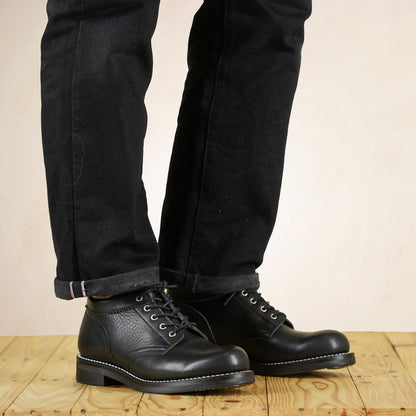 Rolling Dub Trio Coupen Boots - Black Kobe Shrink Leather