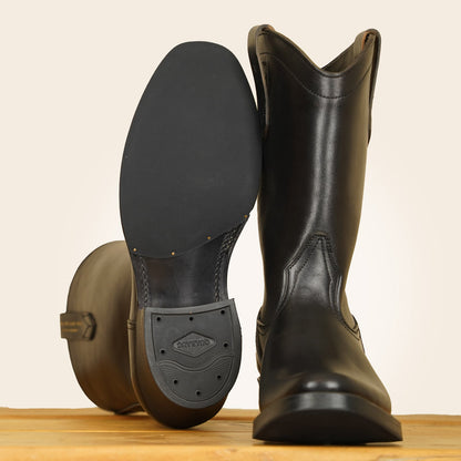 Rolling Dub Trio Loro Boots - Black Horsebutt