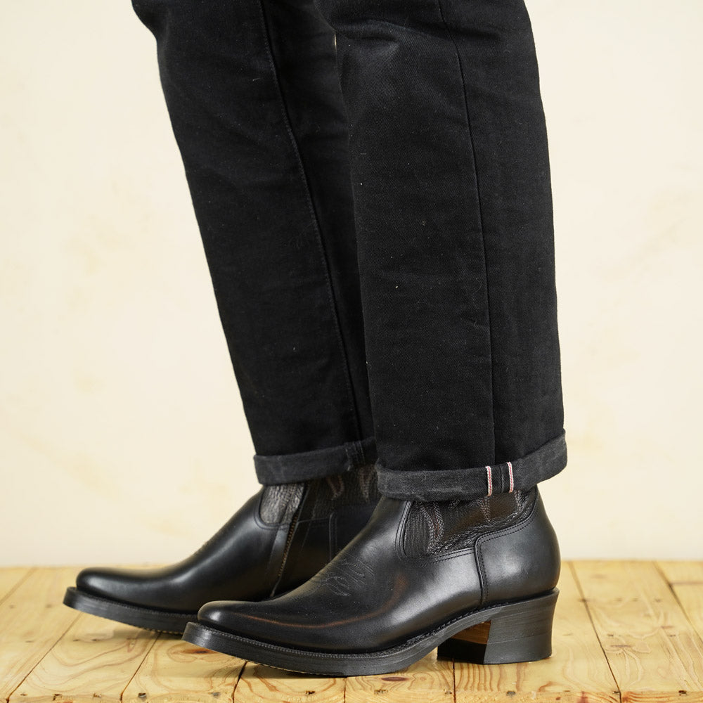 Rolling Dub Trio - Loro Zip Flame - Black Horsebutt/ Goatskin