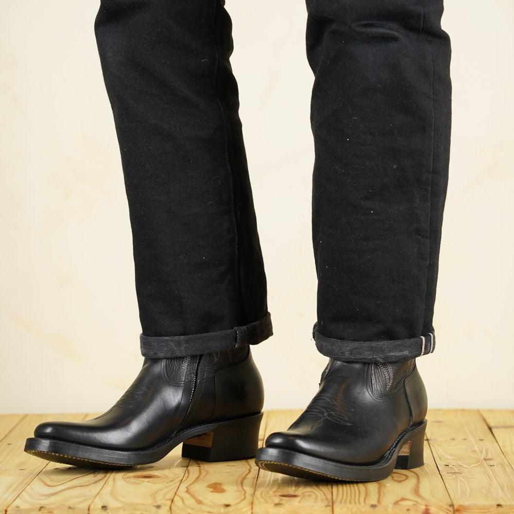 Rolling Dub Trio - Loro Zip Flame - Black Horsebutt/ Goatskin