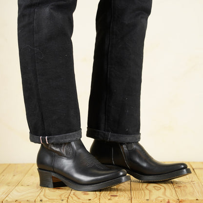 Rolling Dub Trio - Loro Zip Flame - Black Horsebutt/ Goatskin