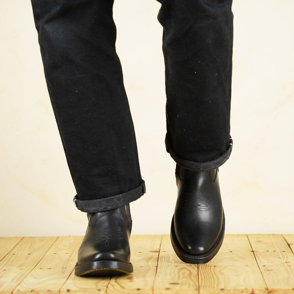 Rolling Dub Trio - Loro Zip Flame - Black Horsebutt/ Goatskin